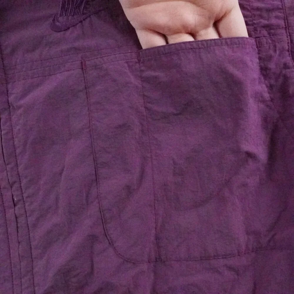 Vintage Nike Windbreaker Jacket Unisex Small Purple Full Zip 90s Street Wear